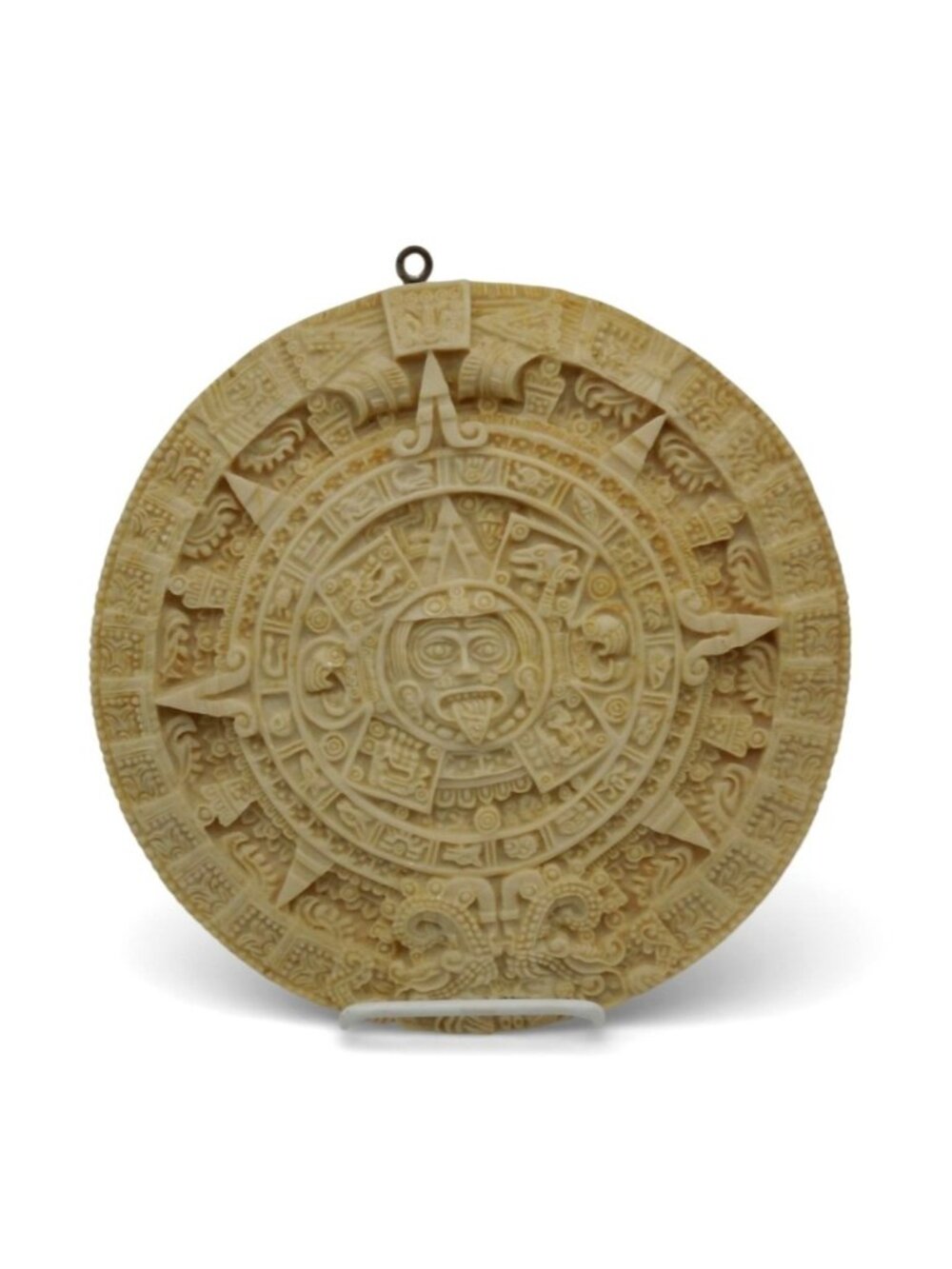 Artesanias Aguilar Aztec Calendar With Informational Back Label 10"
